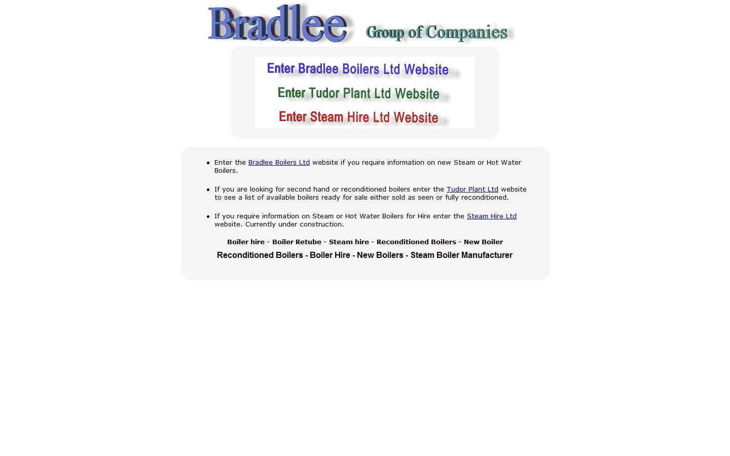 Bradlee Boilers Ltd Website