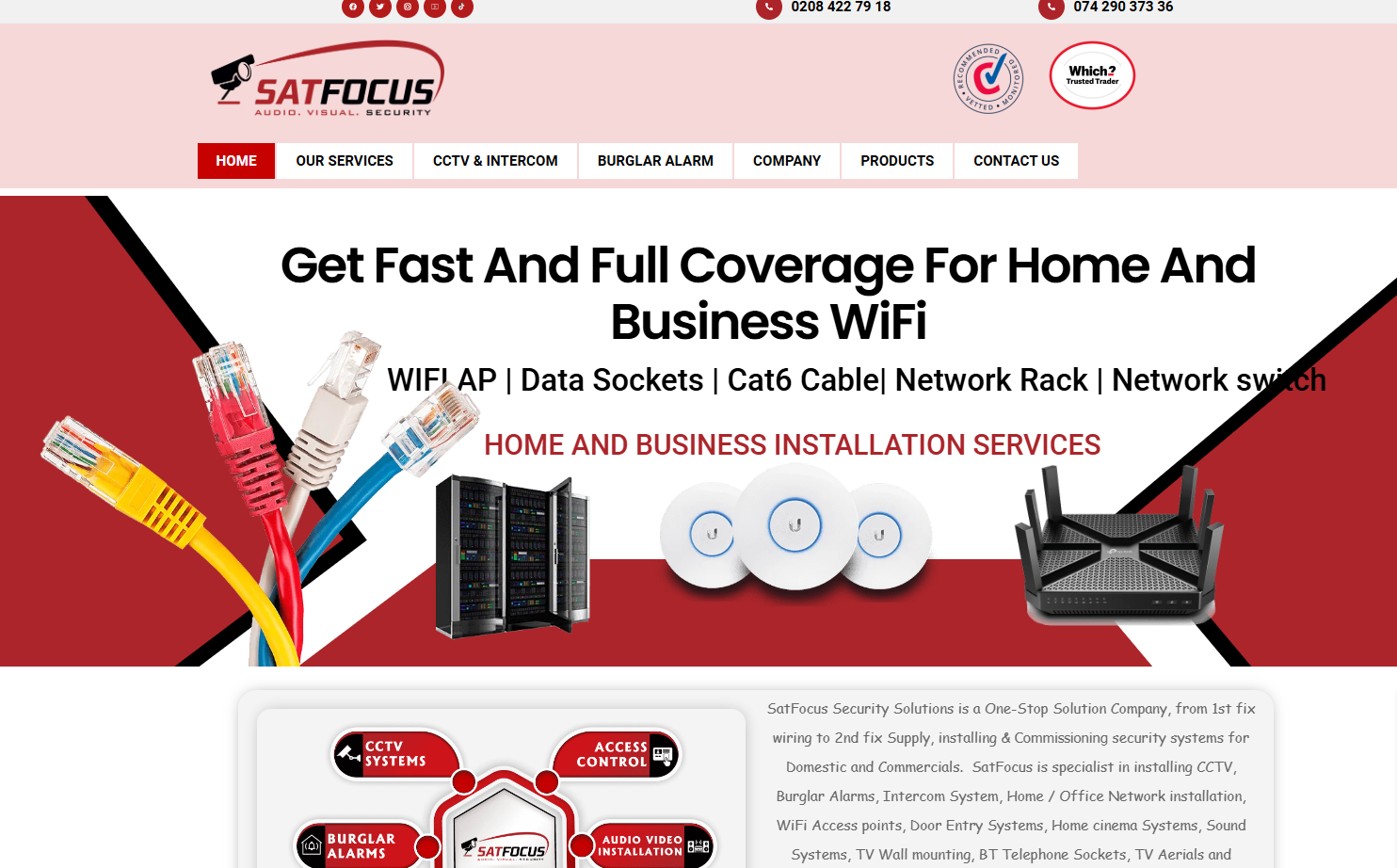 SatFocus Security Solutions Website