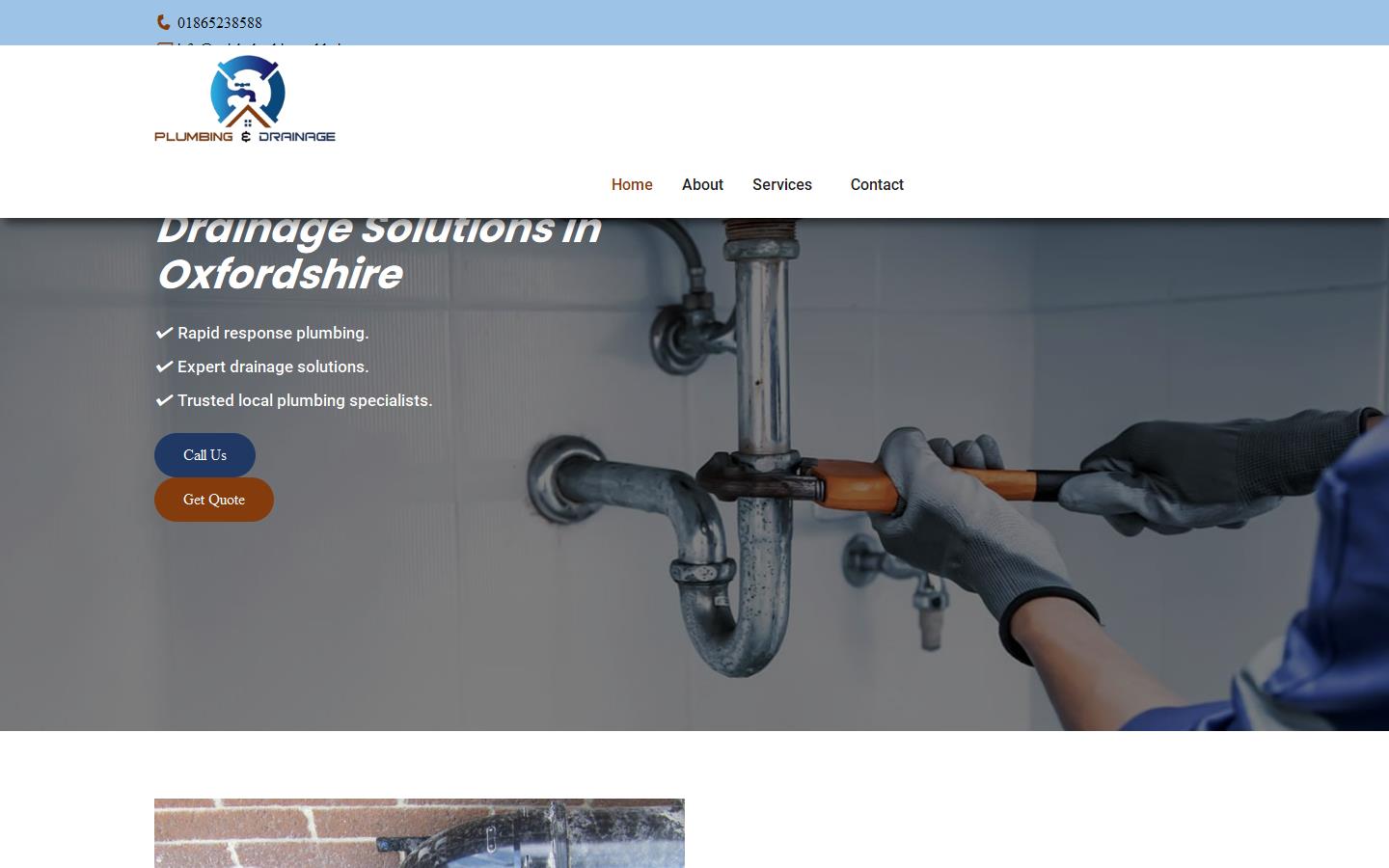 Quick Plumbing & Drainage Website