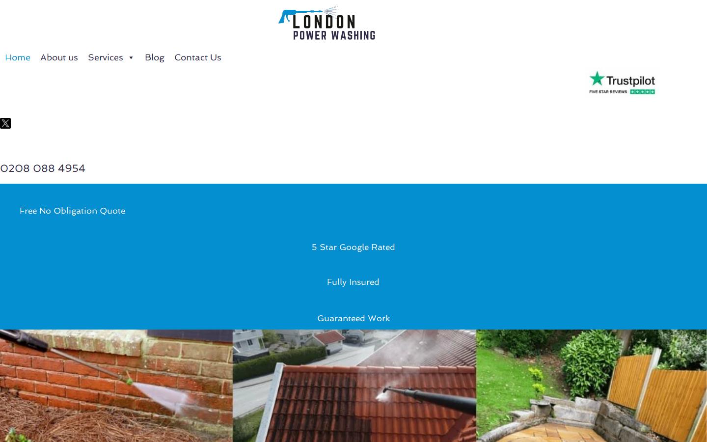 London Power Washing Team Website