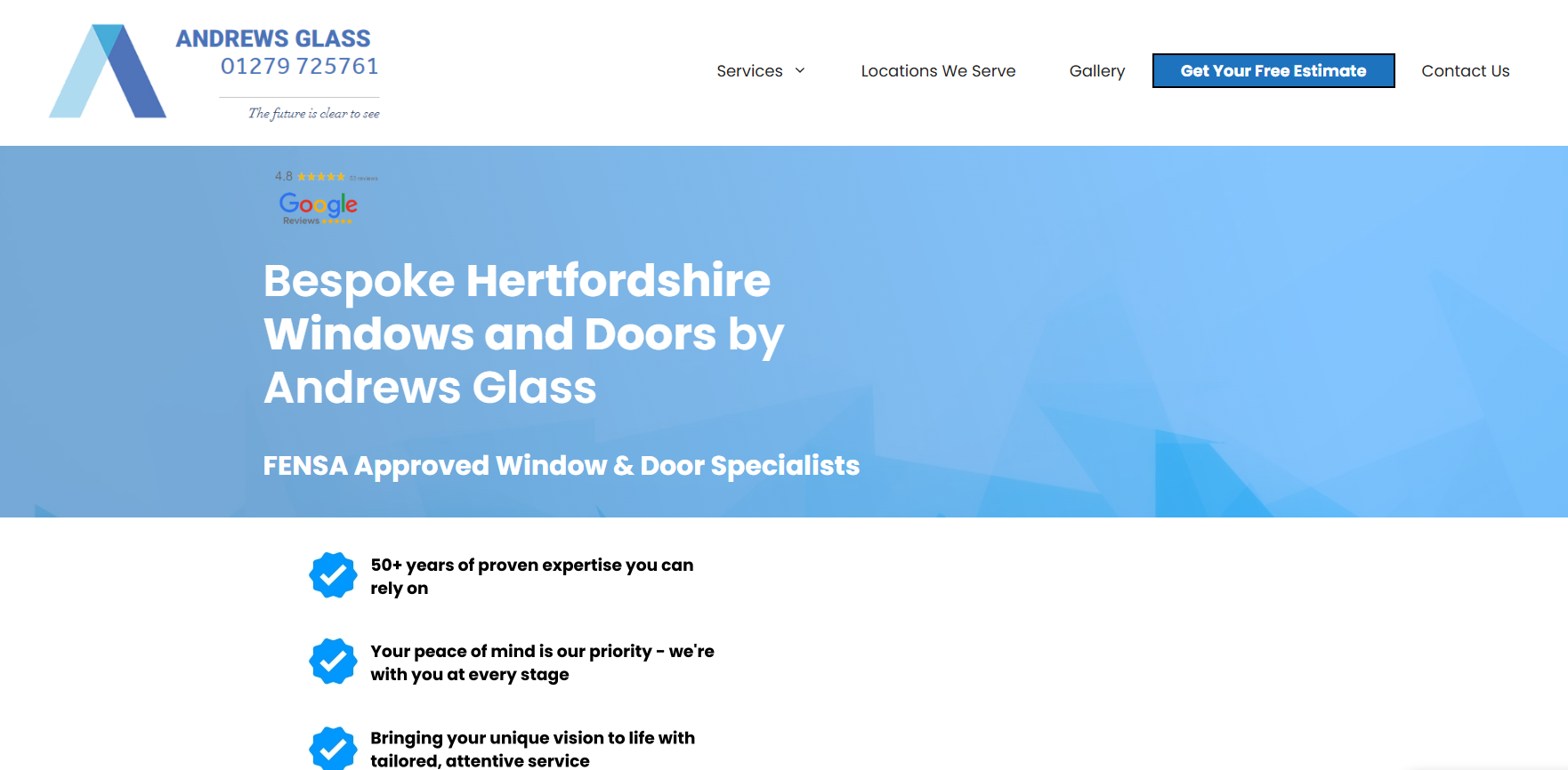 Andrews Glass Website