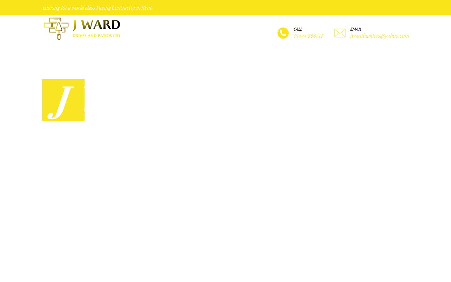 J Ward Drives and Patios  Website