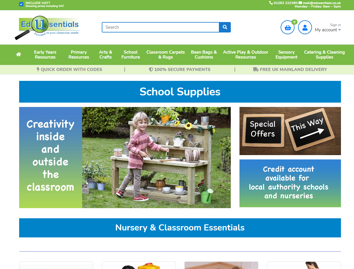 Edusentials Ltd Website