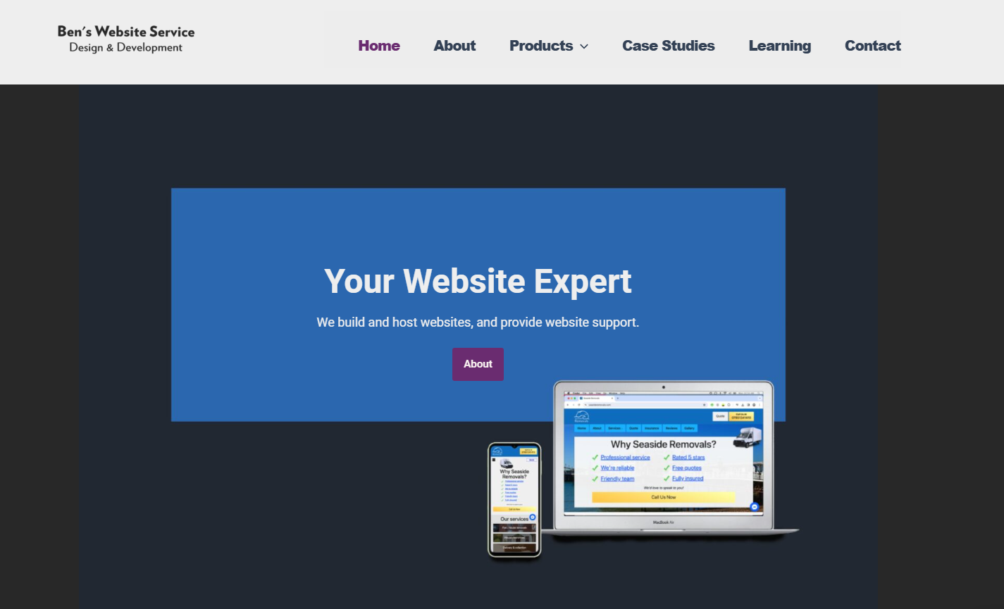 Ben''s Website Service Website