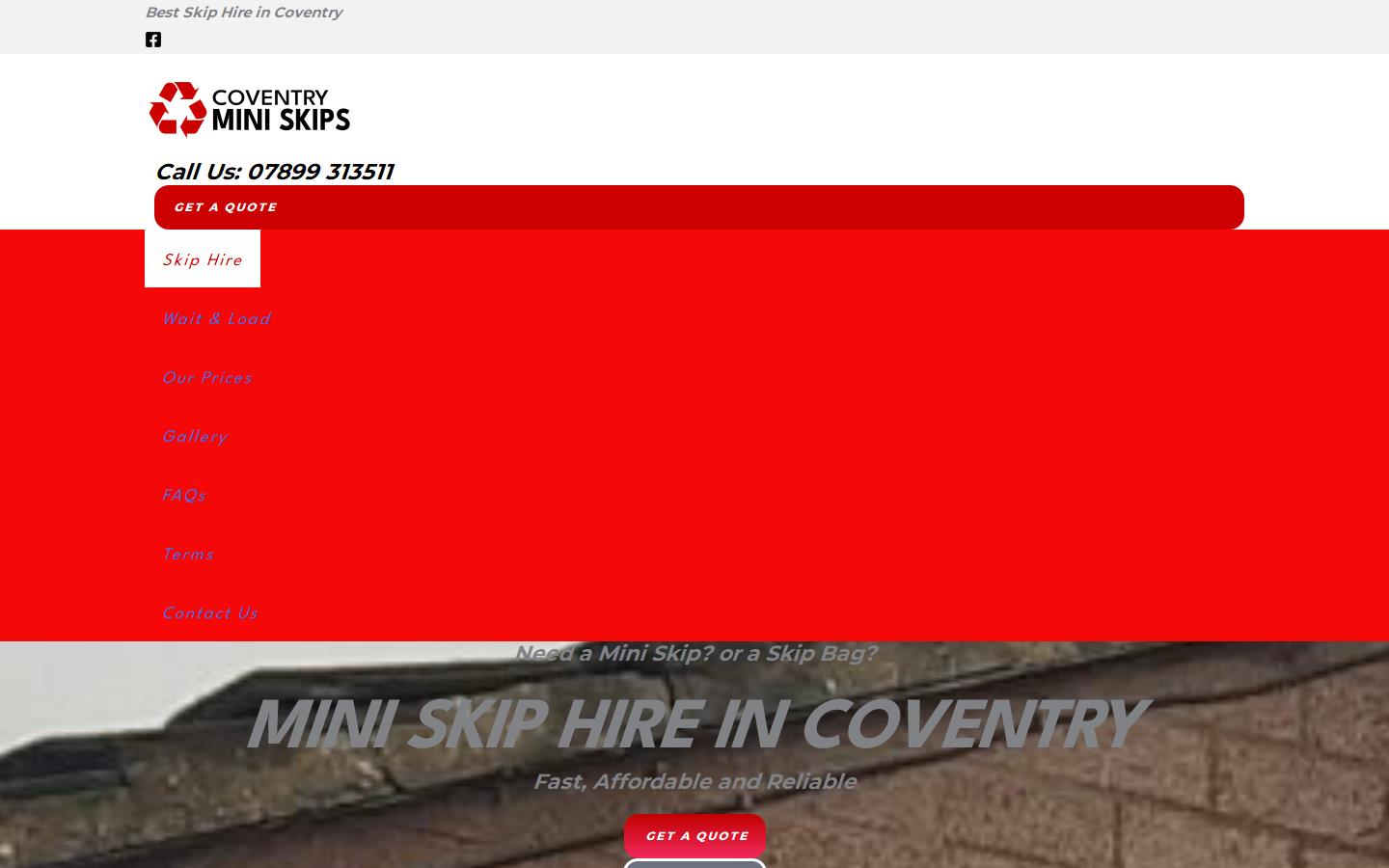 Coventry Mini Skip Hire Website