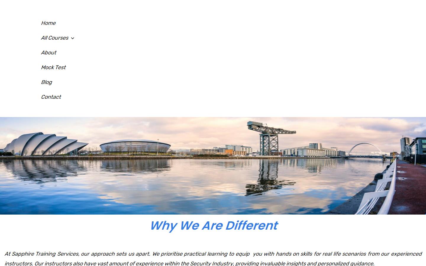 Sapphire Training Services Ltd Website