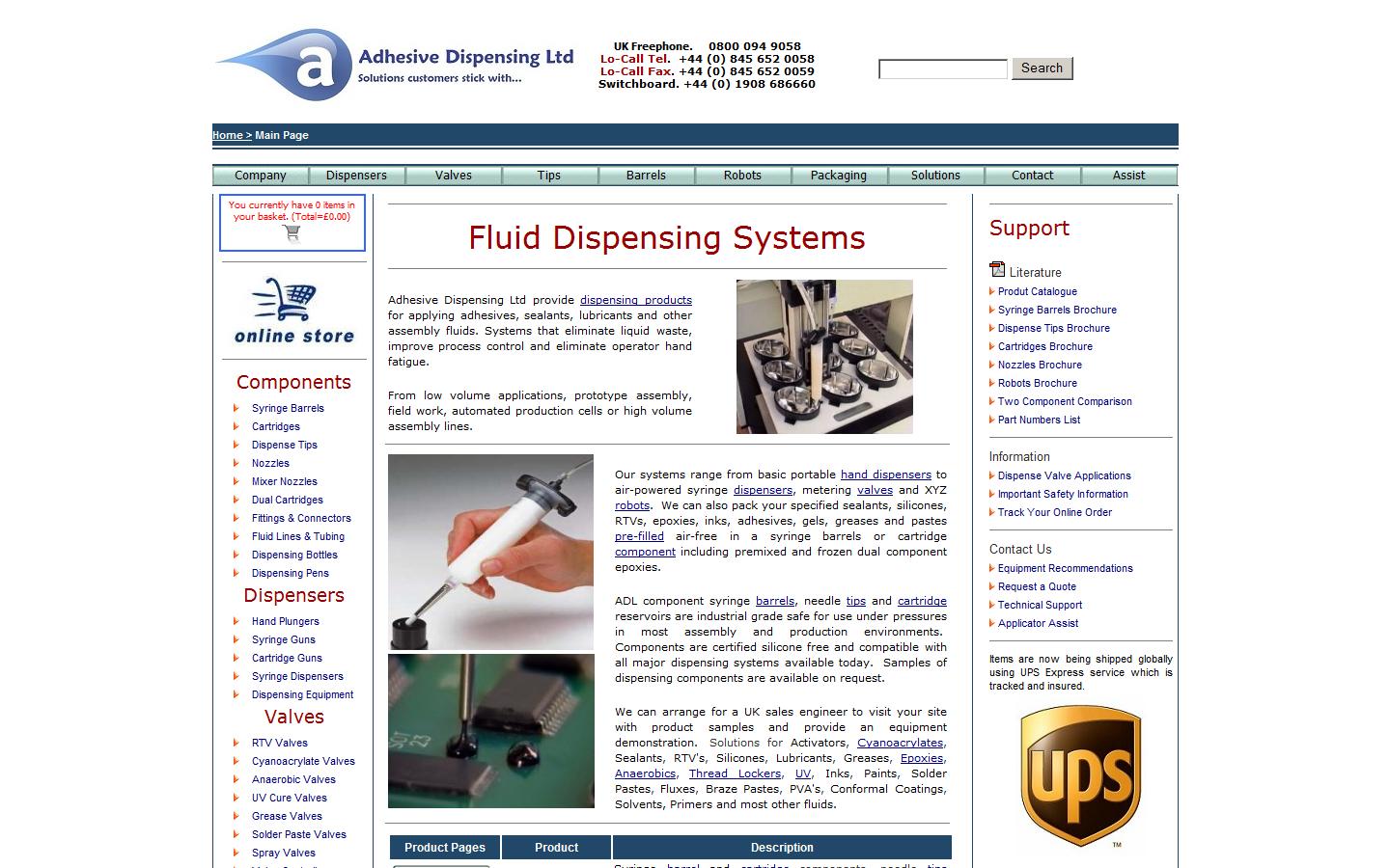 Adhesive Dispensing Ltd Website