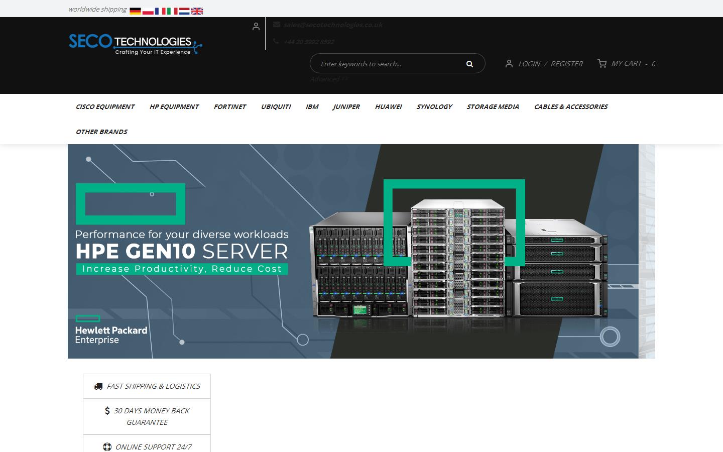 Seco Technologies Limited Website
