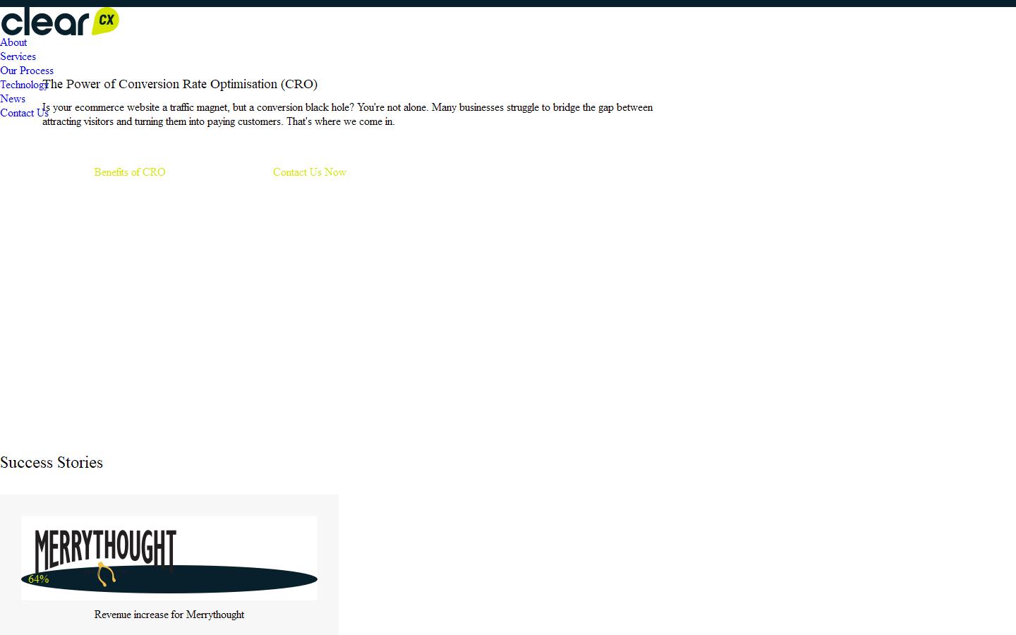 Clear CX Website