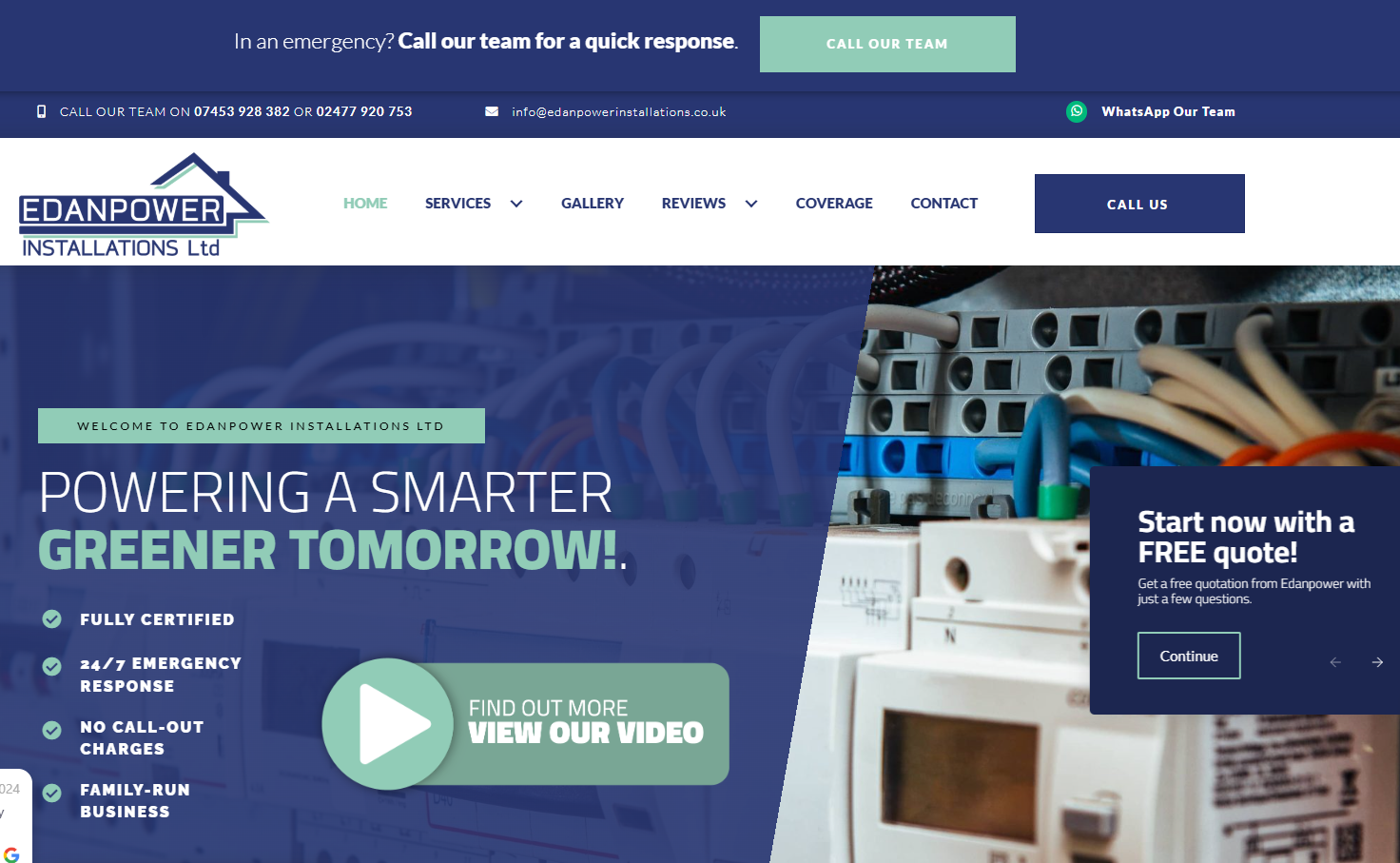 Edanpower Installations Limited Website