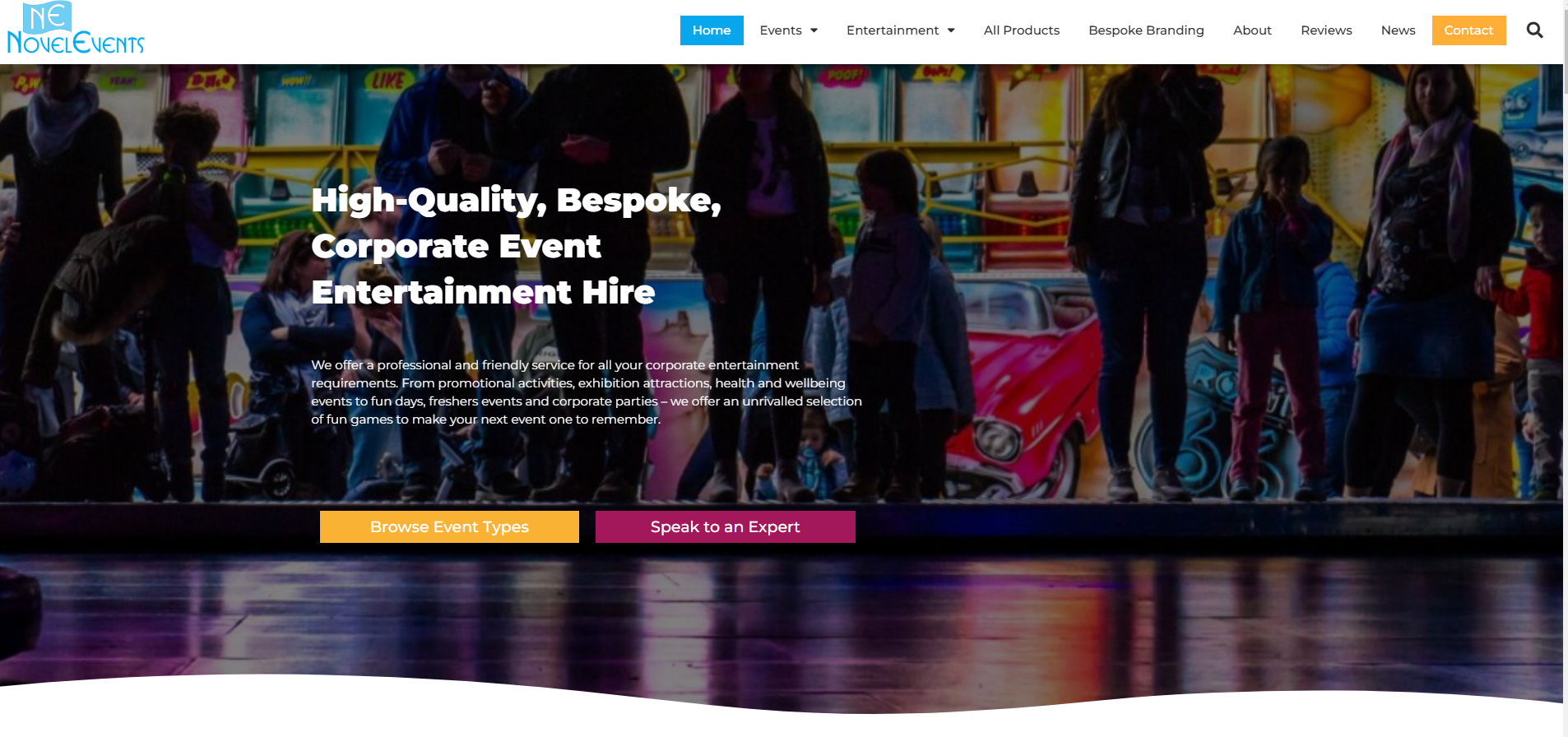 Novel Events Website