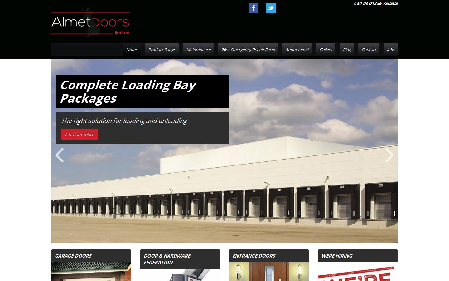 Almet Doors Ltd Website