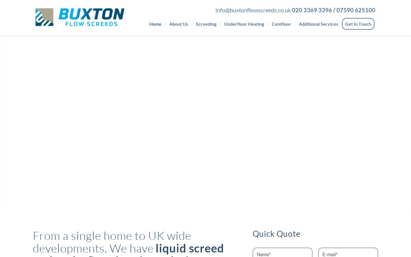 Buxton Flow Screeds Website