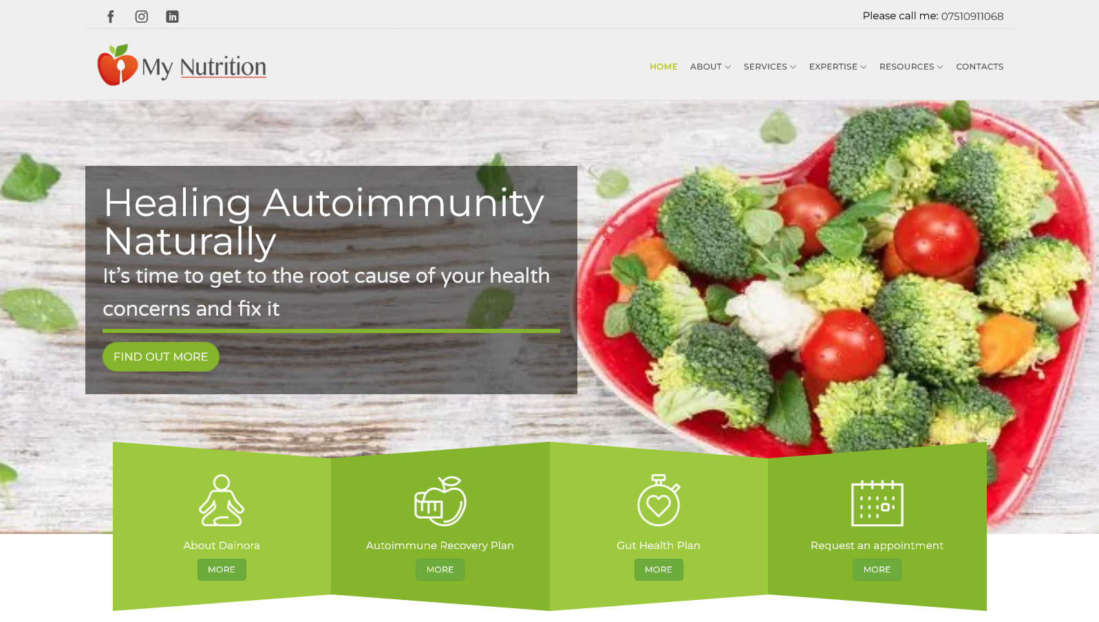 My Nutrition Website