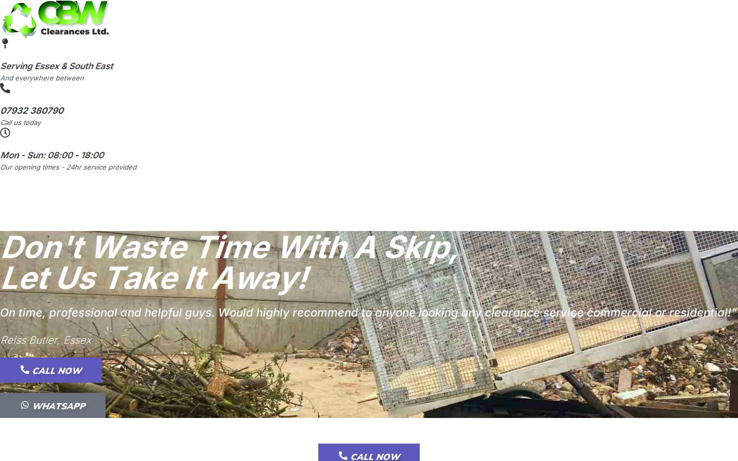 CBW Clearances Ltd Website