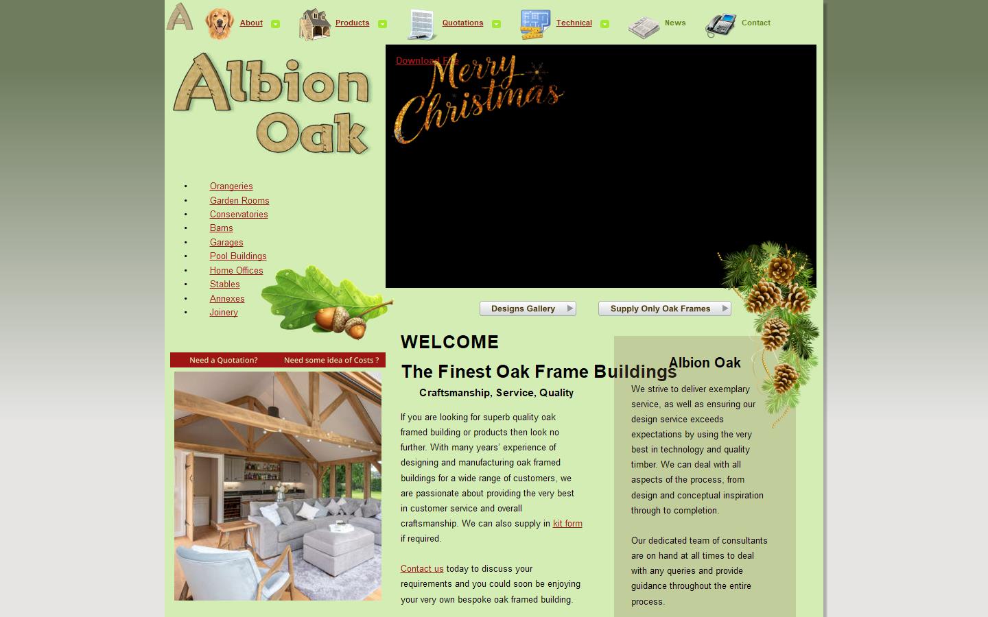 Albion Oak Ltd Website