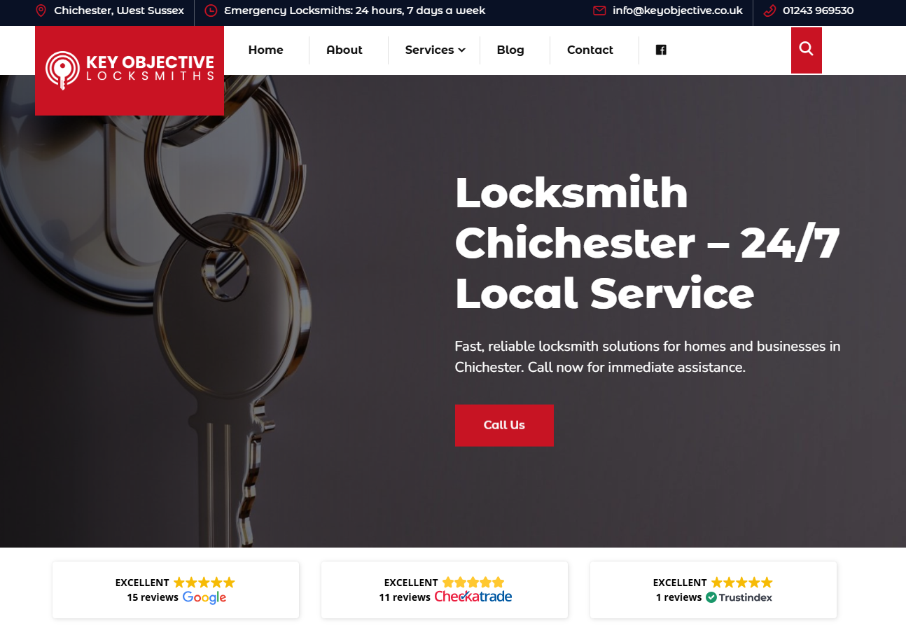 Key Objective Locksmiths Website