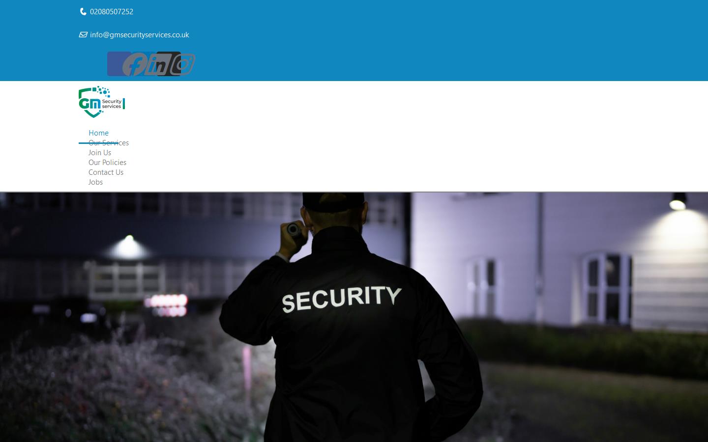 GM Security Services Website