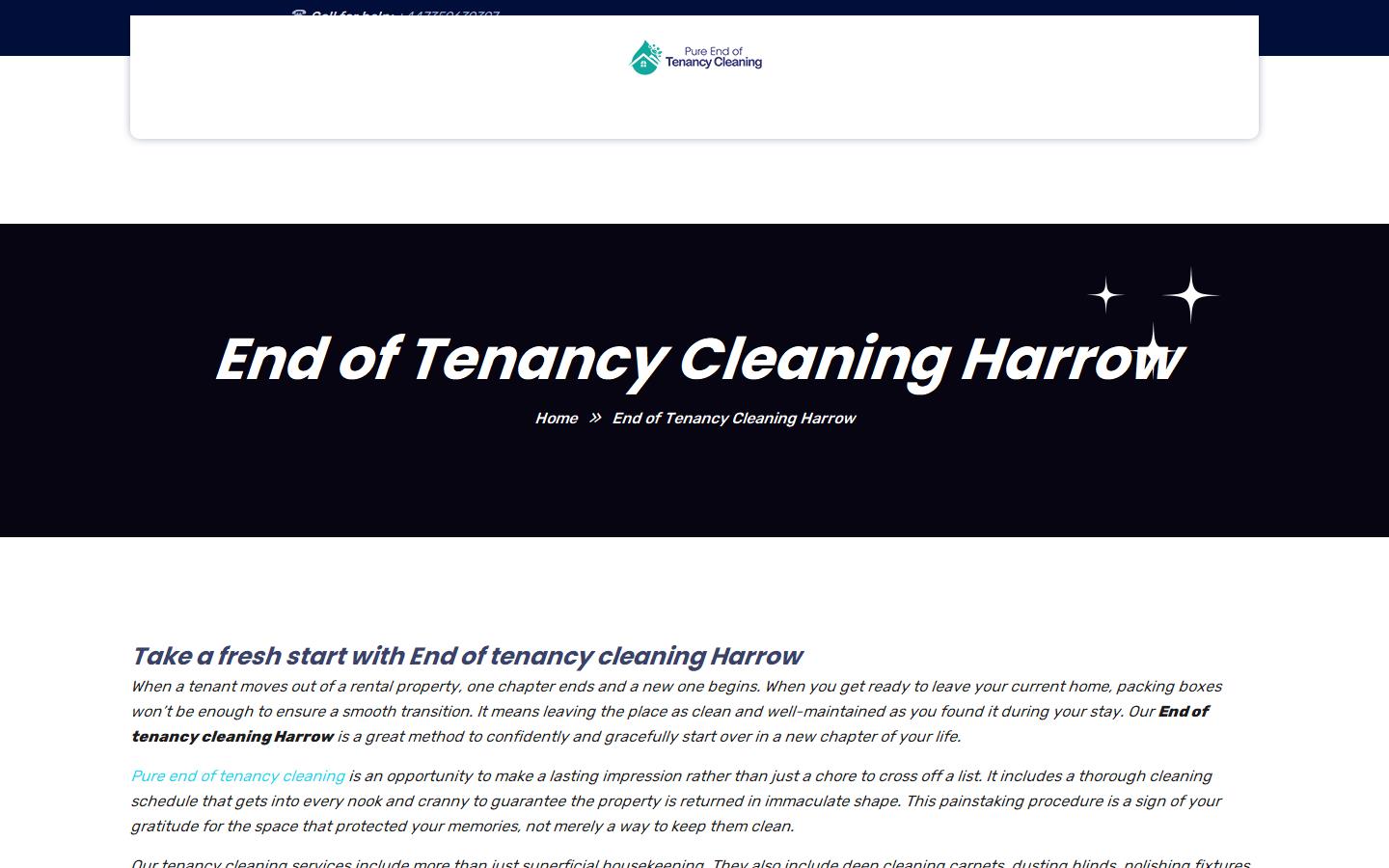 pure end of tenancy cleaning - End of tenancy cleaning Harrow Website