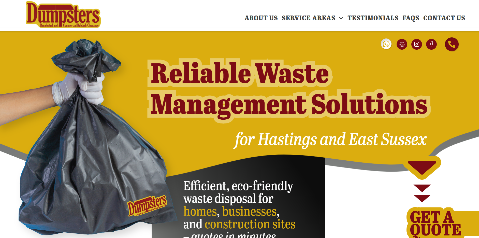 Dumpsters Rubbish Clearance Website