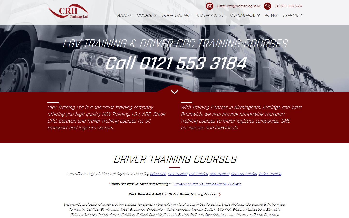 CRH Training Ltd Website