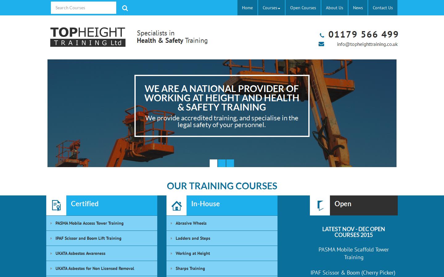 Top Height Training Ltd Website