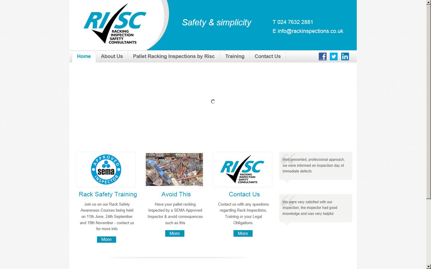 Rack Inspection Safety Consultants (Risc) Website