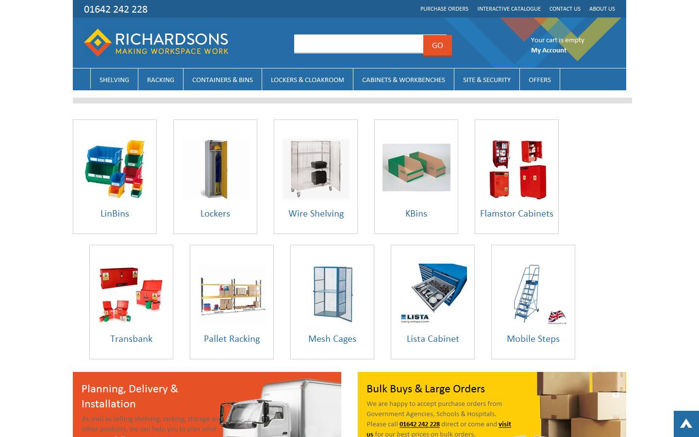 Richardsons Shelving Website