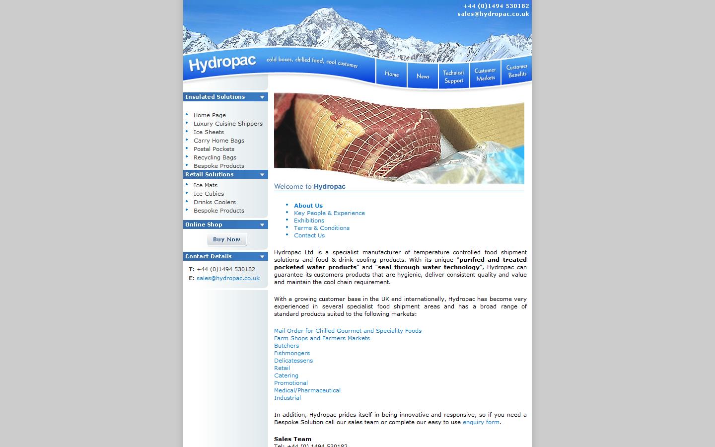 Hydropac Limited Website