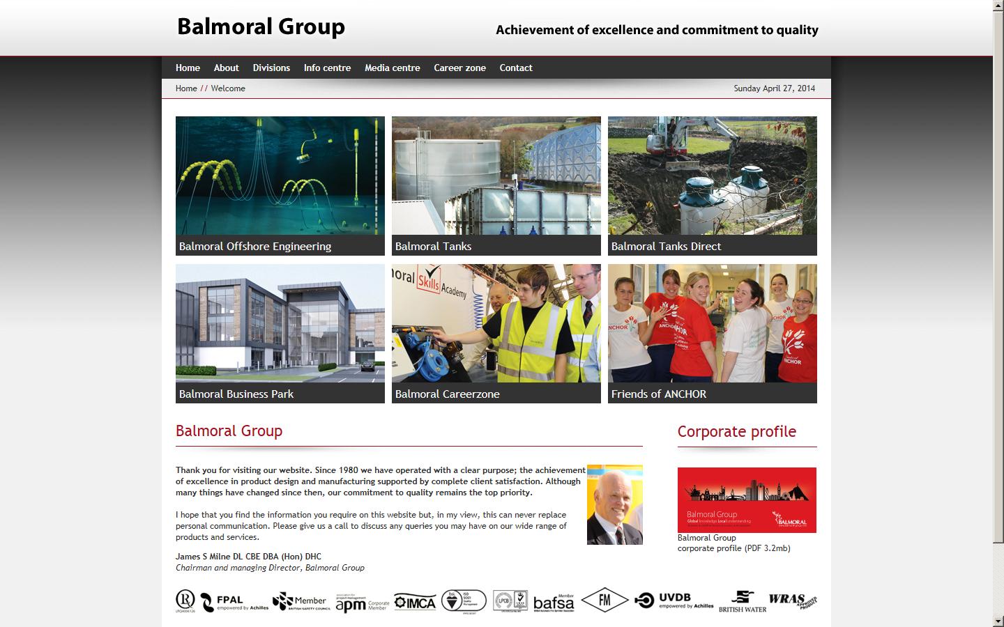 Balmoral Tanks Website