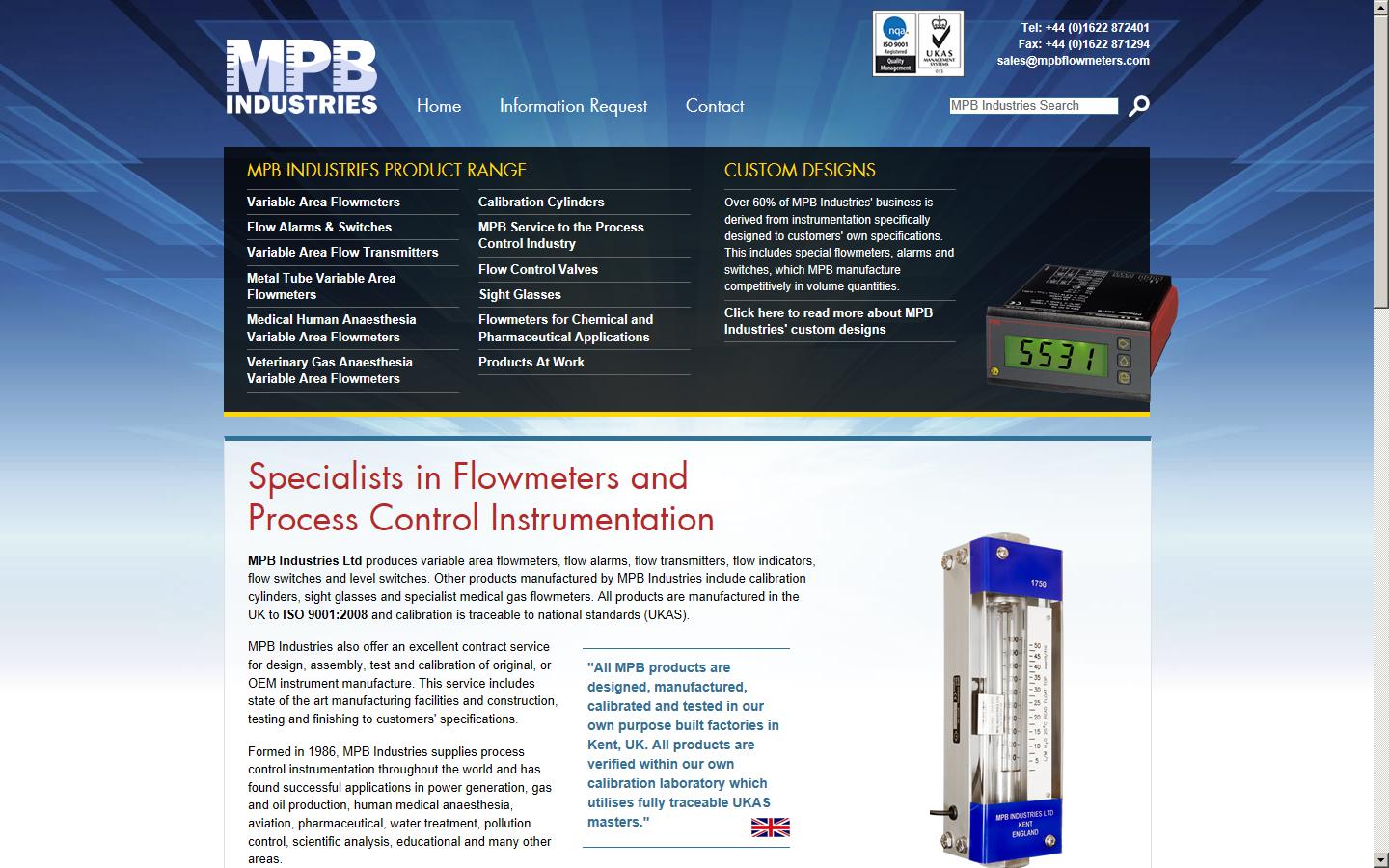 MPB Industries Ltd Website