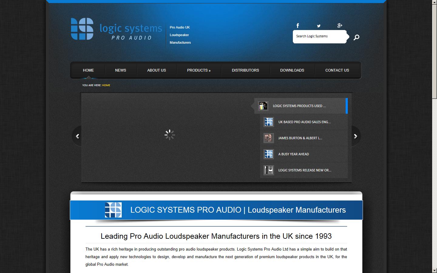 Logic System Pro Audio Limited Website