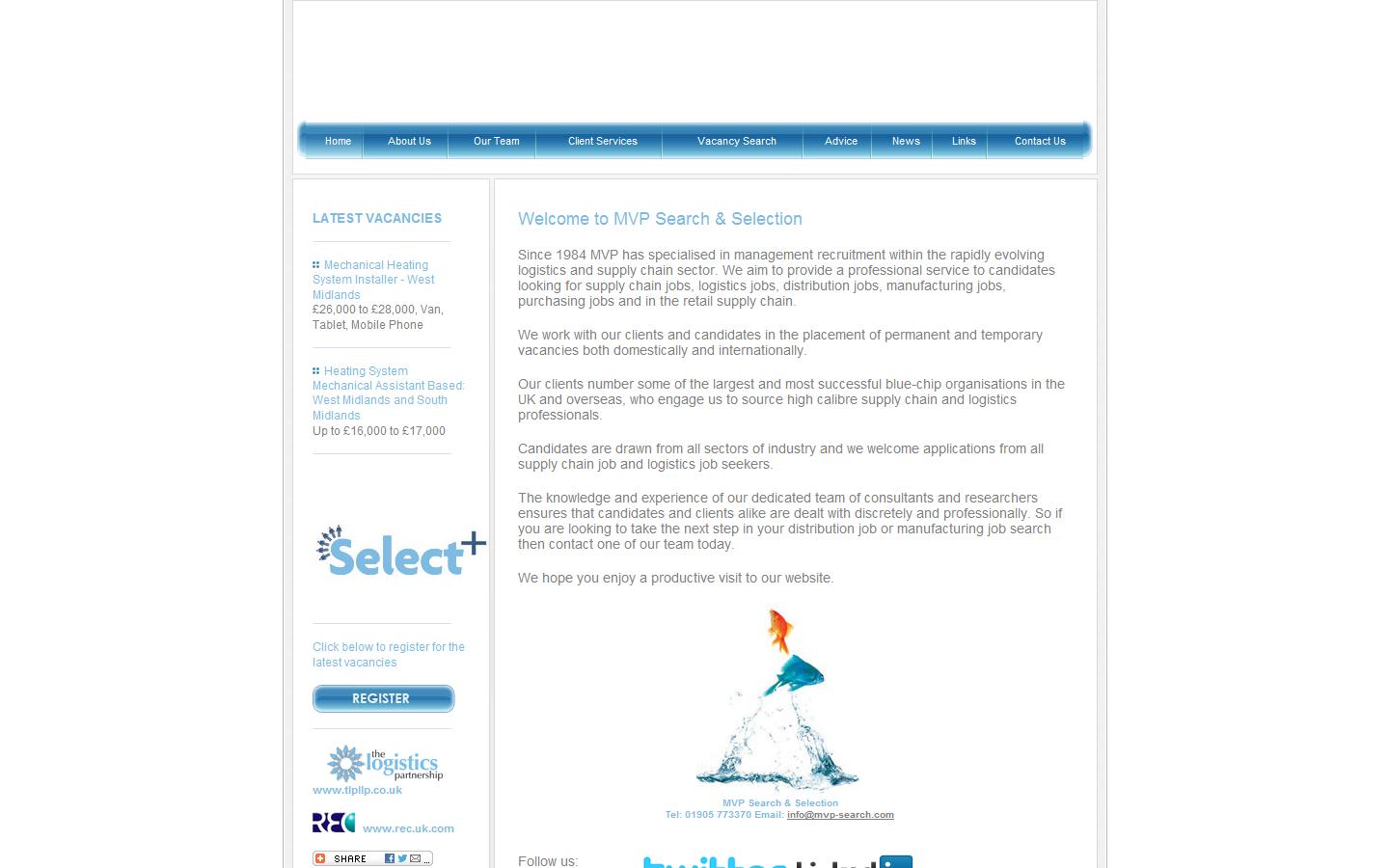 MVP Search and Selection Website