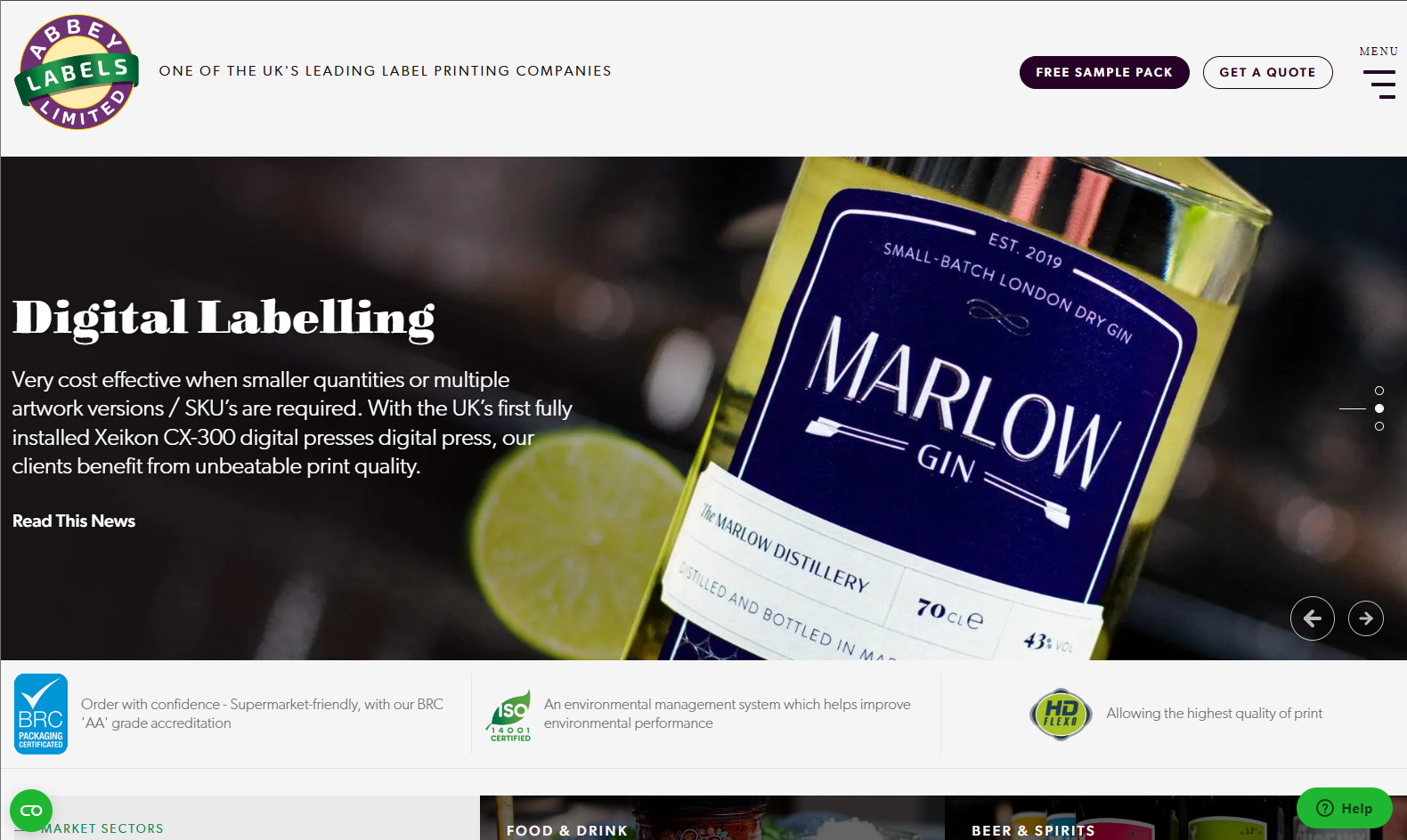 Abbey Labels Website