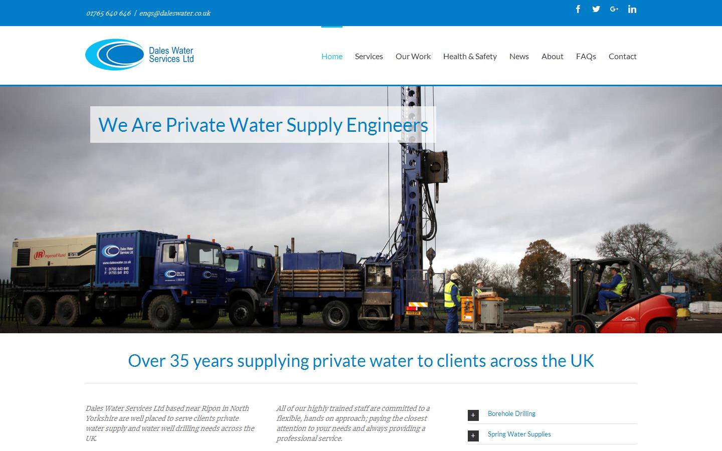 Dales Water Services Ltd Website