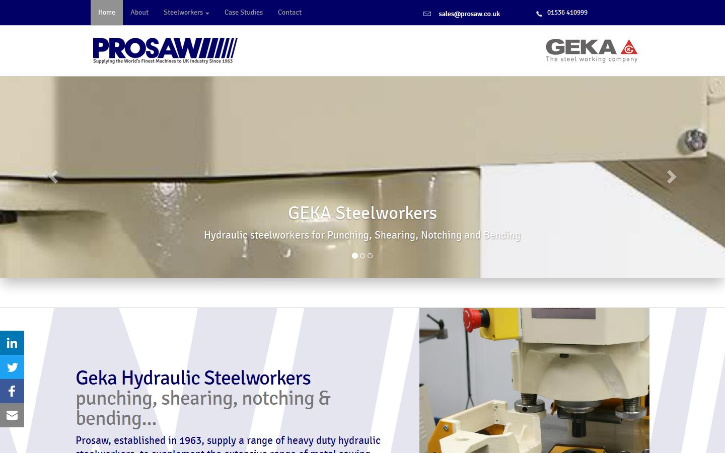 Prosaw Website