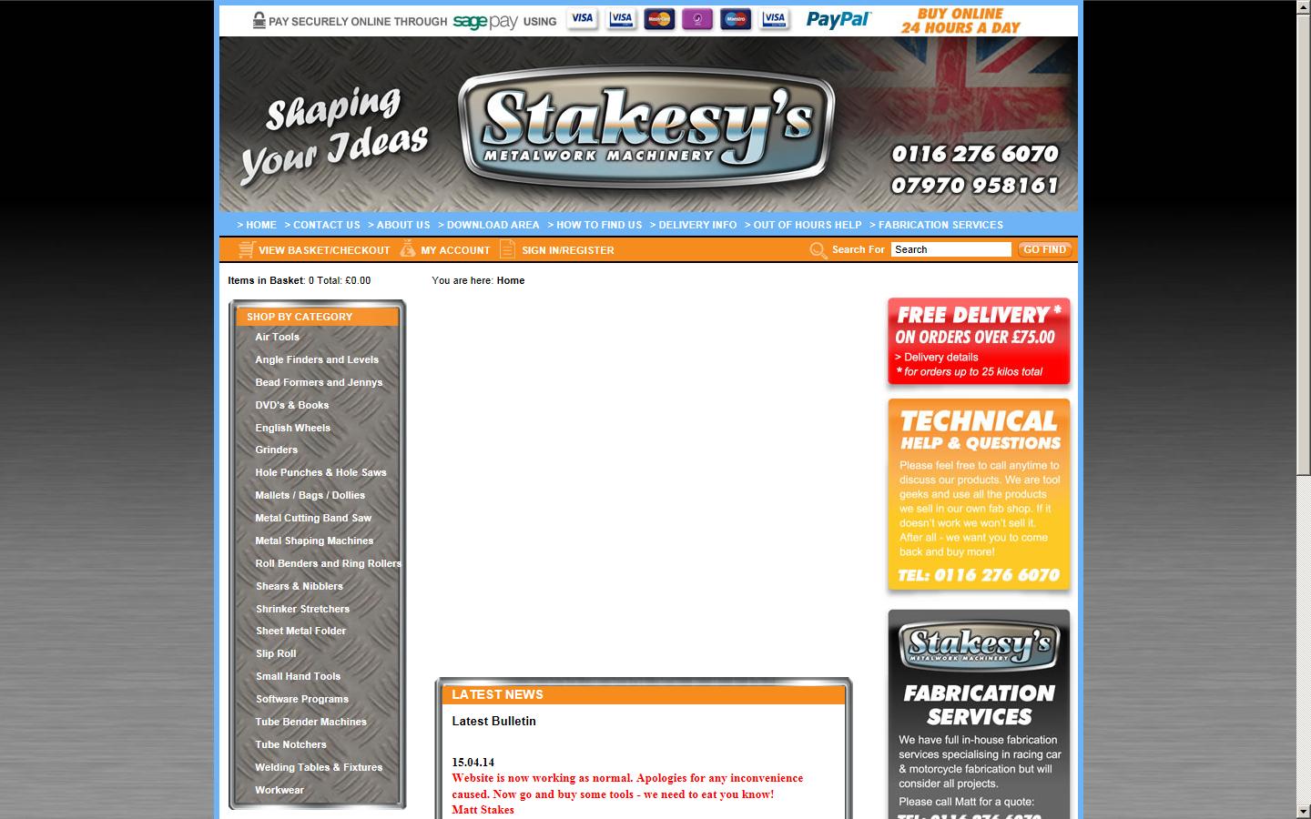 Stakesy''s Metalwork Machinery Website