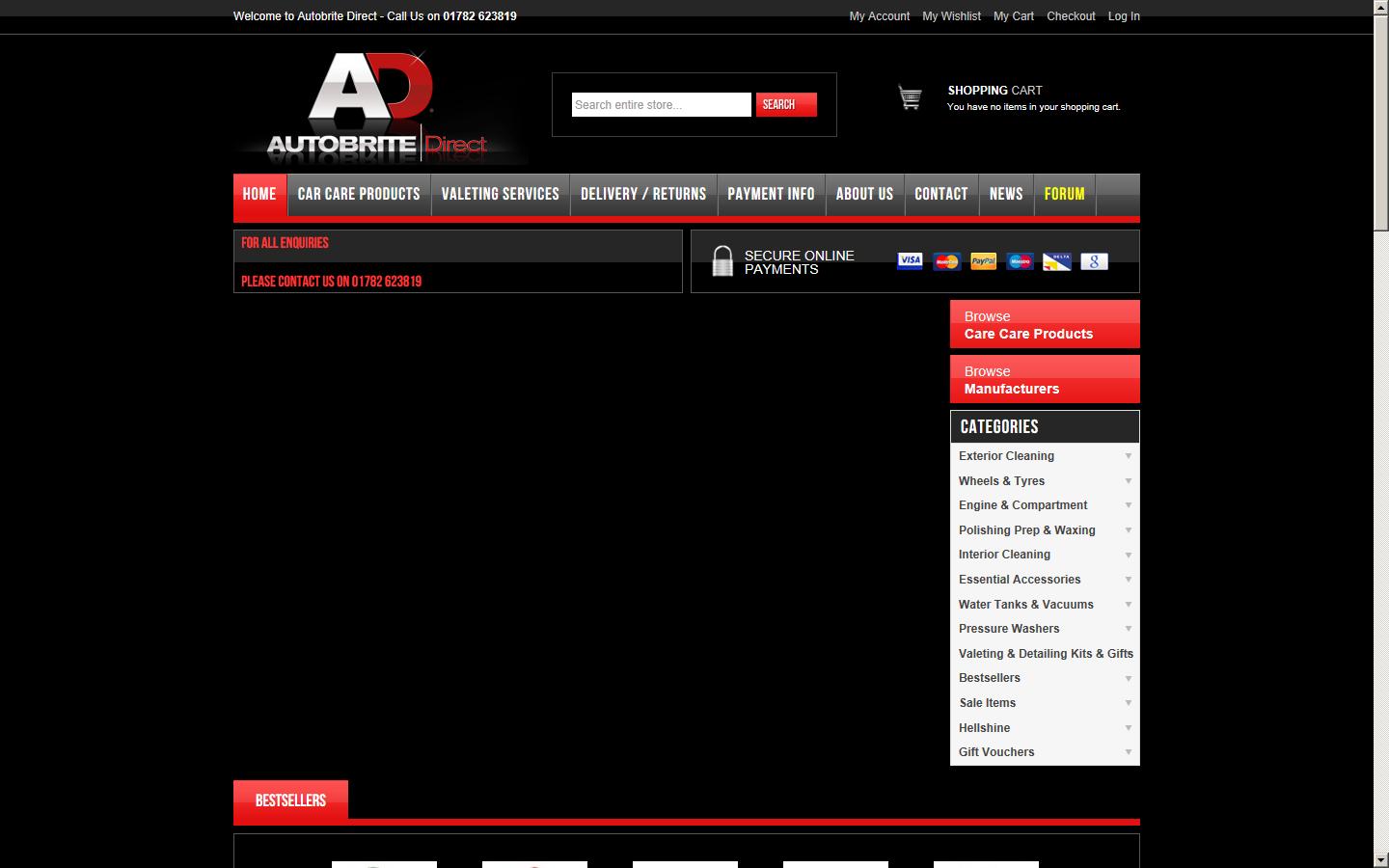 Autobrite Direct Car Care Centre Website