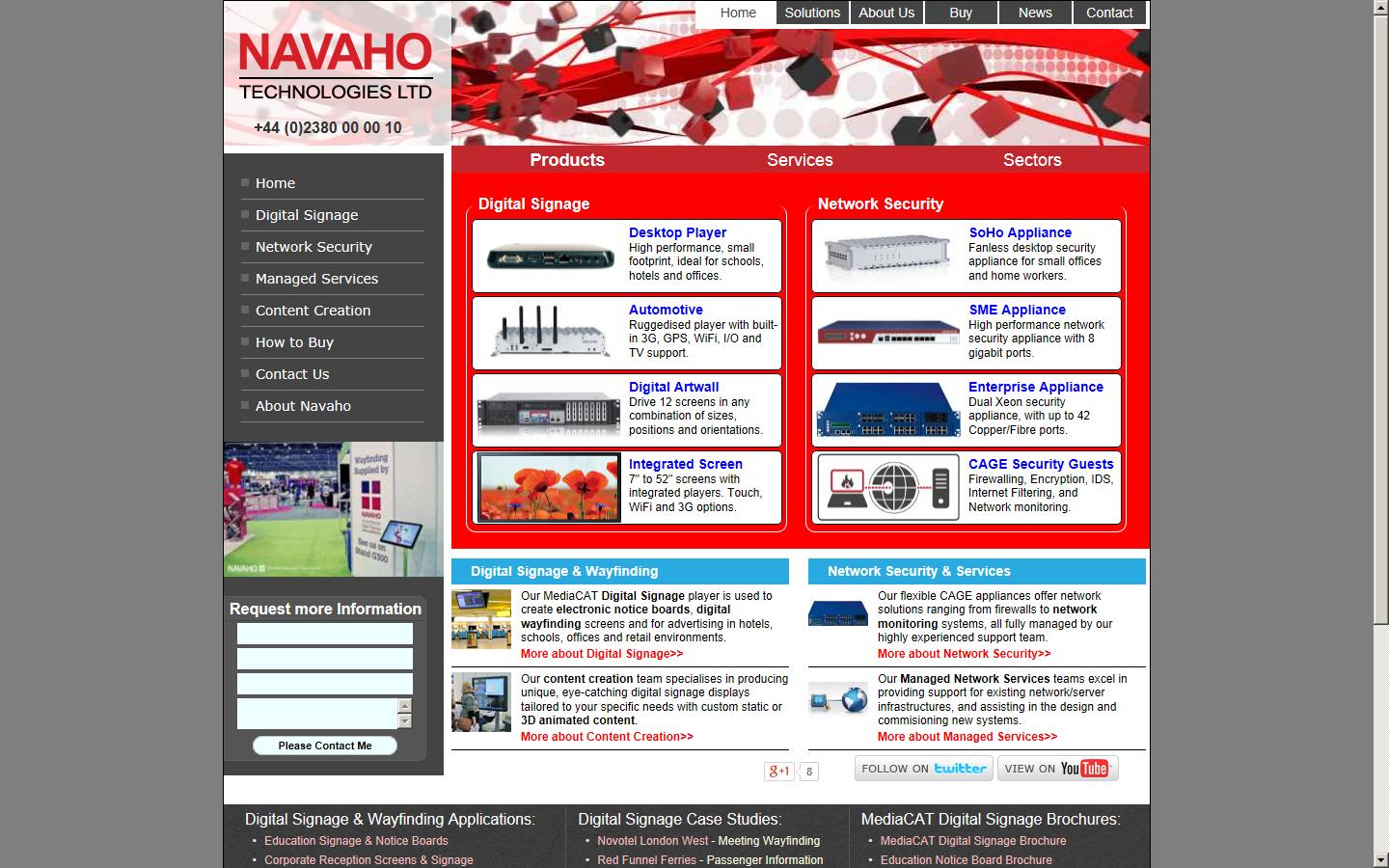 Navaho Technologies Ltd Website