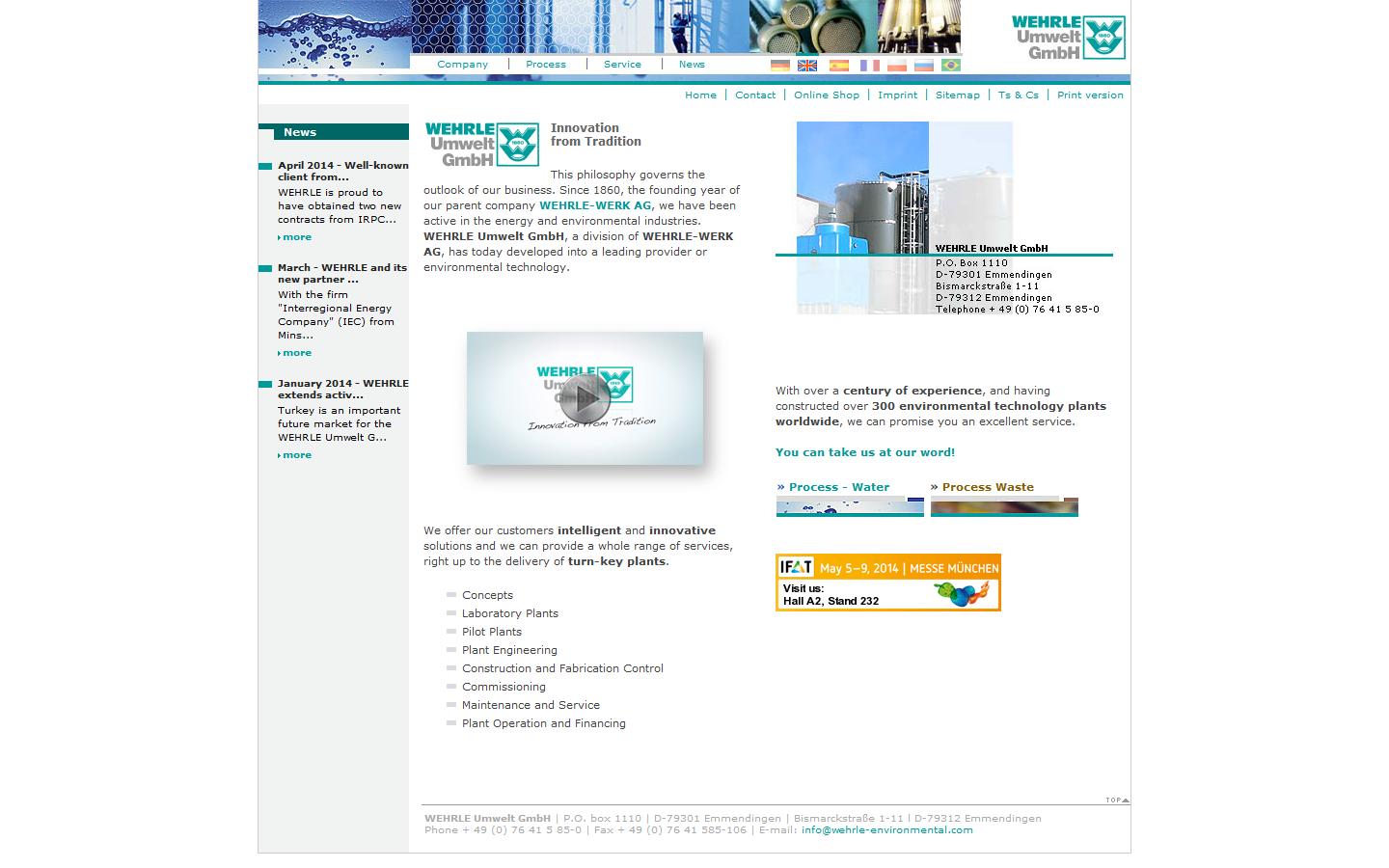 Wehrle Environmental Website