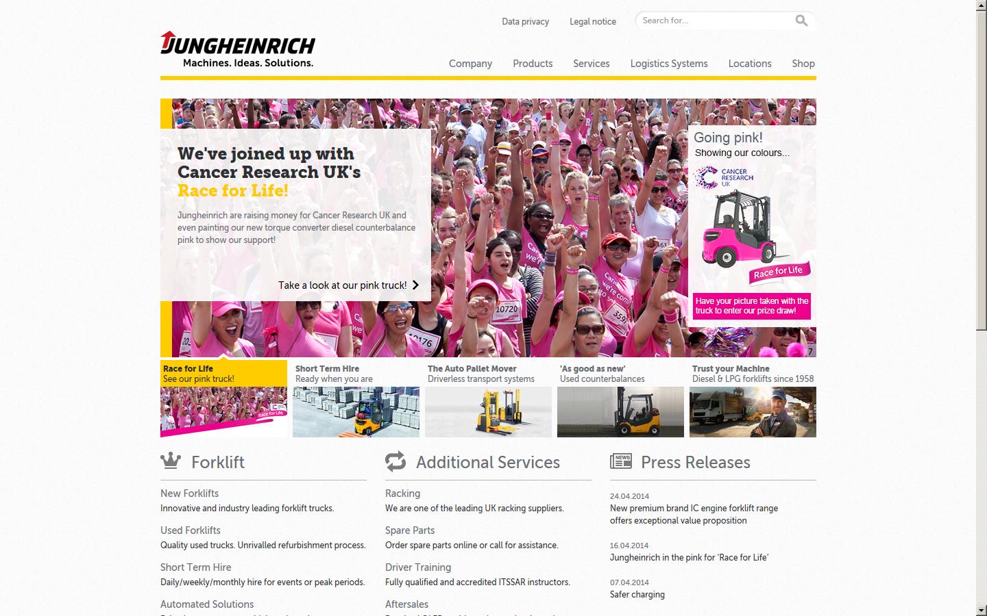 Jungheinrich UK Ltd Website