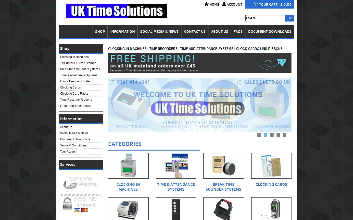 North East Time Recorders Website