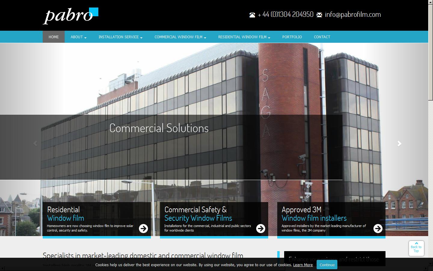 Pabro Performance Films Website