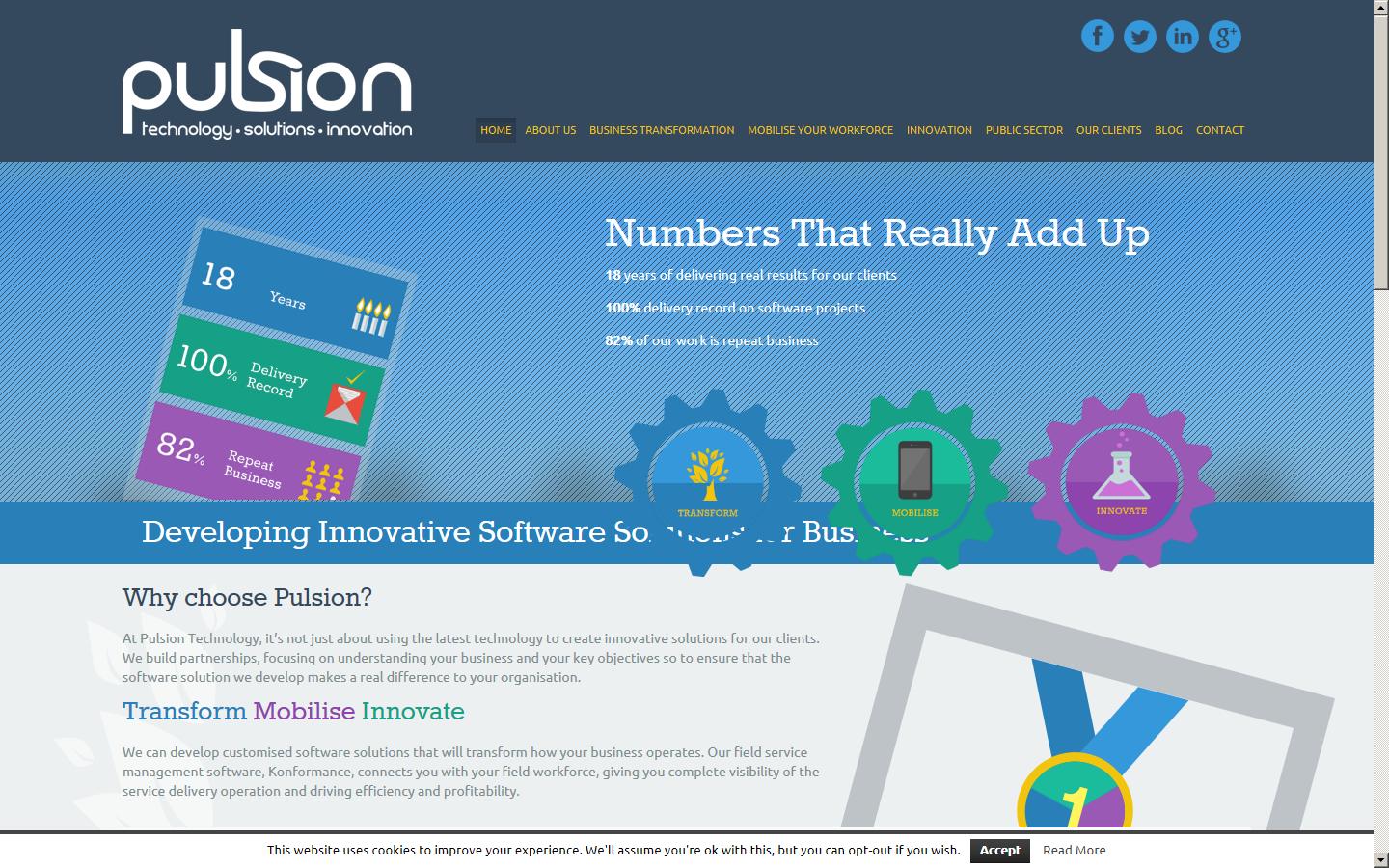 Pulsion Technology Ltd Website