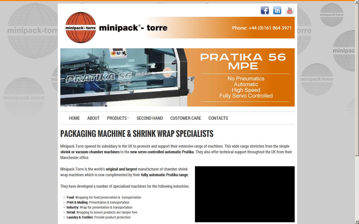 MiniPack-Torre UK & Ireland Ltd Website