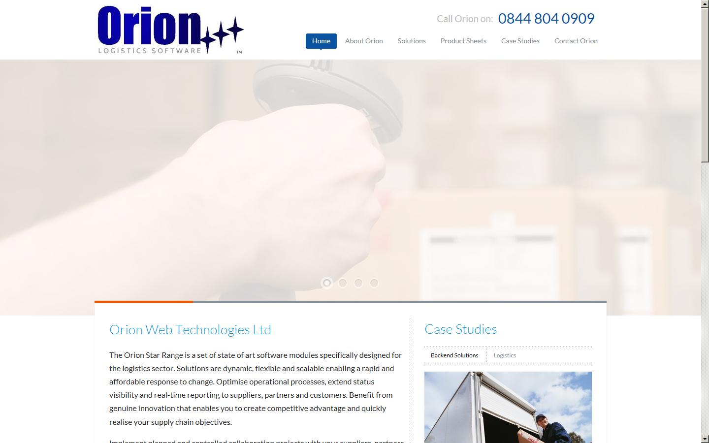 Orion Web Technologies Ltd Website