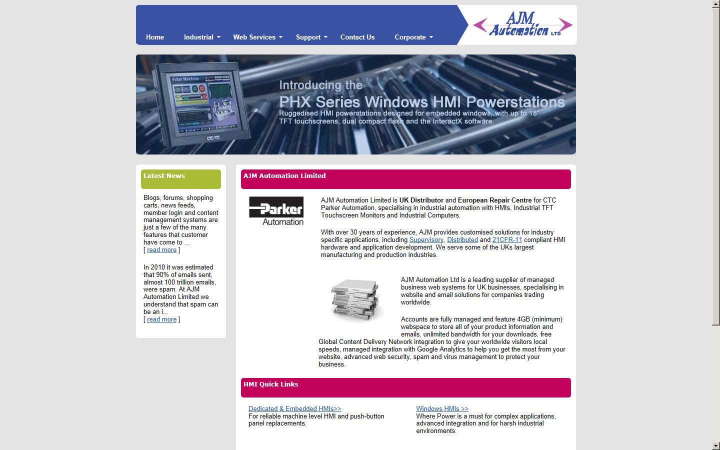 AJM Automation Ltd Website