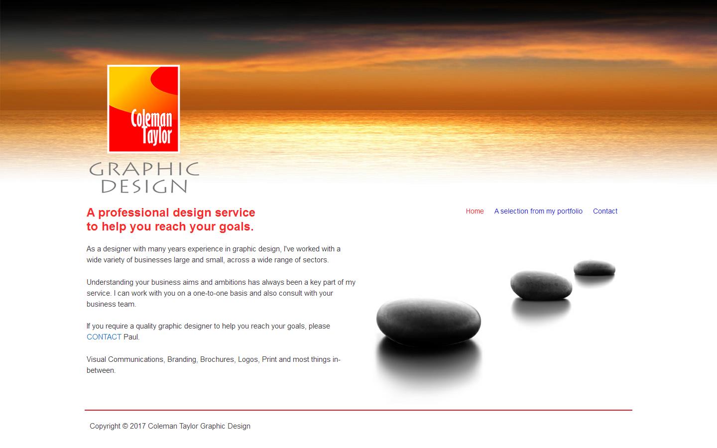 Coleman Taylor Graphic Design Website