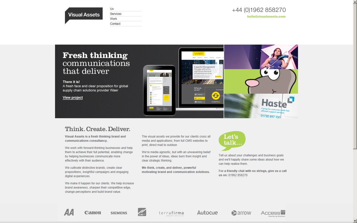 Visual Assets Website