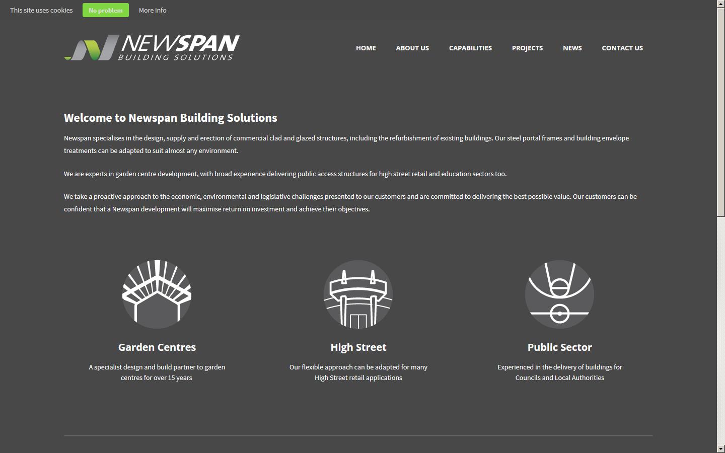 New Span Design & Build Ltd Website